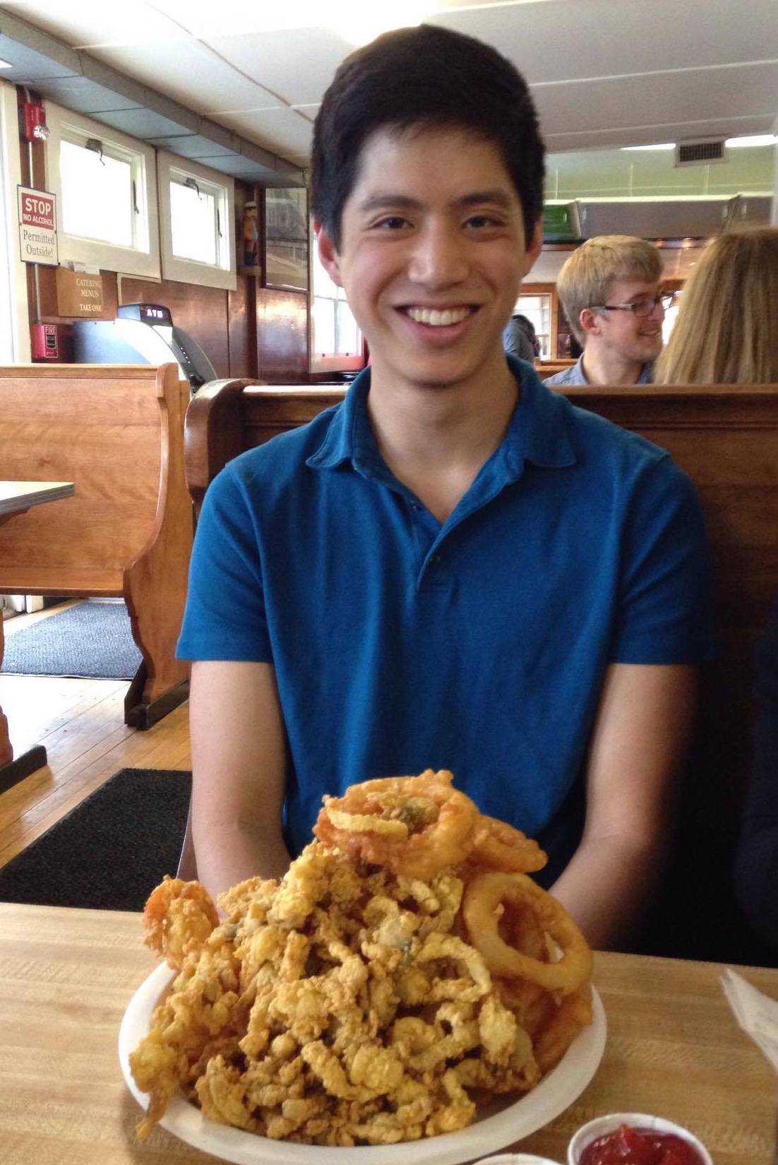 Clams, scallops, fish, shrimp. YUM.